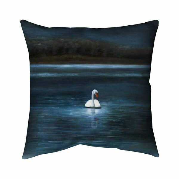 Begin Home Decor 26 x 26 in. Beautiful Swan-Double Sided Print Indoor Pillow 5541-2626-AN522